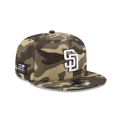 Green San Diego Padres Hat - New Era MLB Armed Forces Weekend 9FIFTY Snapback Caps USA9271805